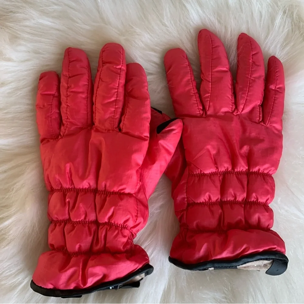 Kombi Womens Hot Pink Puffy Gloves Size Medium